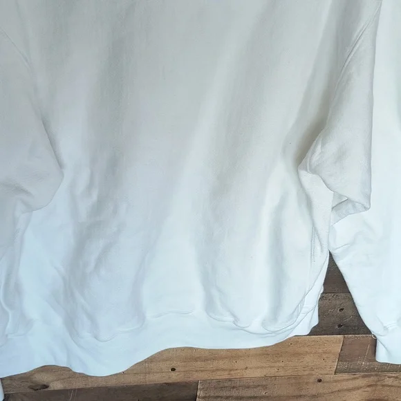Champion Reverse Weave White Pullover Hoodie Sz Large Men - Picture 15 of 17